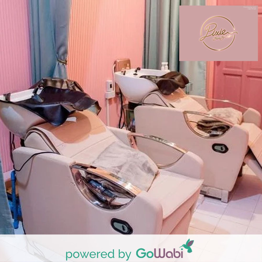 [E-Voucher] Pixie Beauty Salon - สระ+ไดร์ผม (ทุกระดับความยาว) Shampoo + Blow-Dry Program (All Length)