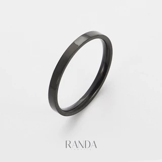 Randa แหวนสแตเลส สีดำเหลี่ยม หนา 1 mm 2 mm 3 mm สแตนเลส ไม่บิด ไม่เบี้ยว แข็งแรง ทนทาน ไม่ลอก ไม่ดำ แหวนคู่