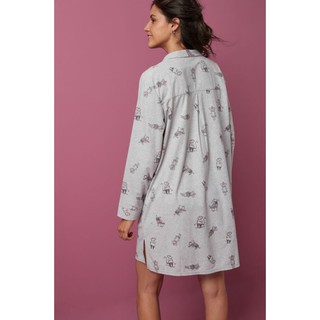 Next Grey Mouse print Nightshirt