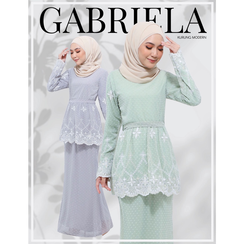 770 / P770 GABRIELLE PEPLUM KURUNG LACE