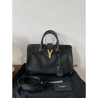 Used saint laurent mini chyc cabas สีดำ สภาพสวย ทรงดี ไม่มีตำหนิหนัก อุปกรณ์ แคร์บุ๊ค สาย ถุงผ้า