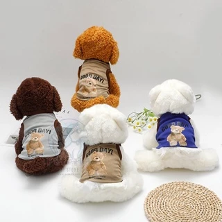 🇹🇭พร้อมส่ง🇹🇭 💟🐶🐱🇹🇭พร้อมส่ง🇹🇭 เสื้อกล้ามลายหมี Good Day น่ารักสดใสสุดๆ จ้า for สัตว์เลี้ยง เสื้อสุนัข หมา แมว