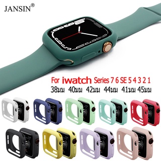 เคสซิลิโคน สีพาสเทล สำหรับ iwatch series 8 7 41มม 45มม 38มม 40มม 42มม 44มม case silicon iwatch series 8 7 6 se 5 4 3 2 1