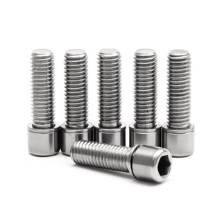 น็อตสเต็มไทเทเนียม Wheelhouse41 Titanium BMX Stem Bolts (6 Pieces) Standard