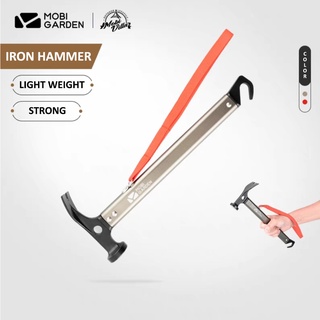 Mobi Garden ค้อนเหล็กตอกสมอ Iron Hammer แข็งแรง น้ำหนักเบา (จัดส่งจากไทย)