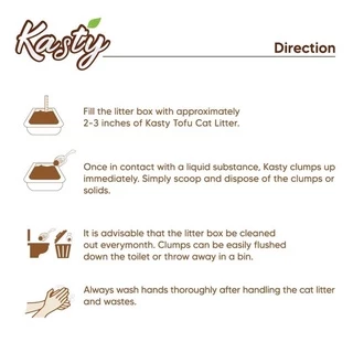 Kasty Natural Tofu Cat Litter ❤️😸 แคสตี้ ทรายแมวเต้าหู้ธรรมชาติ บรรจุ 6L (2.72kg)