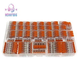 75Pcs for 221 Electrical Connectors Wire Block Clamp Terminal Cable Quick Connect Terminal