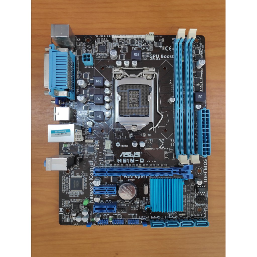 MAINBOARD (เมนบอร์ด) 1155 ASUS H61M-D มือสอง