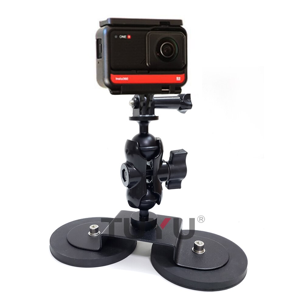 Tuyu Magnet Car Suction Cup Mount 2pcs Sucker For Insta 360 One R X2 Gopro Max Motorcycle Camera Sma 2 163