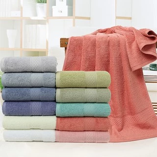 KinGrace-พร้อมส่ง ผ้าขนหนูอาบน้ำ (แบบปักโลโก้) ขนาด 72 x 140 CM. ผ้าเช็ดตัว ผืนใหญ่ ขนเดี่ยว หนานุ่ม MS-0220