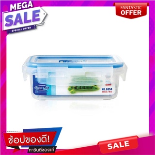 กล่องอาหารเหลี่ยม SUPER LOCK 6854 0.4 ลิตร ภาชนะใส่อาหาร FOOD CONTAINER MICRON SUPER LOCK 6854 0.4L