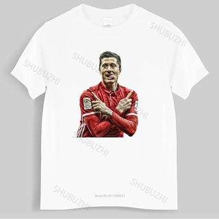 ใหม่มาถึงเสื้อยืดผู้ชาย Antidazzle Robert Lewandowski ผู้ชายขนาดใหญ่ Homme เสื้อยืดสีดำผู้ชาย