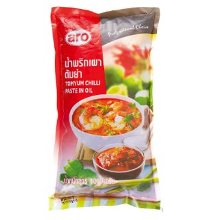 เอโร่ น้ำพริกเผาต้มยำ 1000กรัม ARO CHILLI PASTE IN OIL TOMYUM