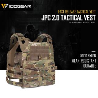 Idogear JPC 2.0 เสื้อกั๊กยุทธวิธี ทหาร เพลท Carrier molle บอดี้เกราะ 500D ไนลอนยุทธวิธีกองทัพแผ่น Carrier 3312