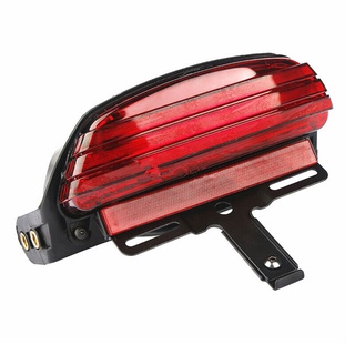 12V LED Motorcycle Tail Lamp Turn Signal Light Taillight Tri-Bar Rear Fender Brake For Harley Night Train Softail FXSTB