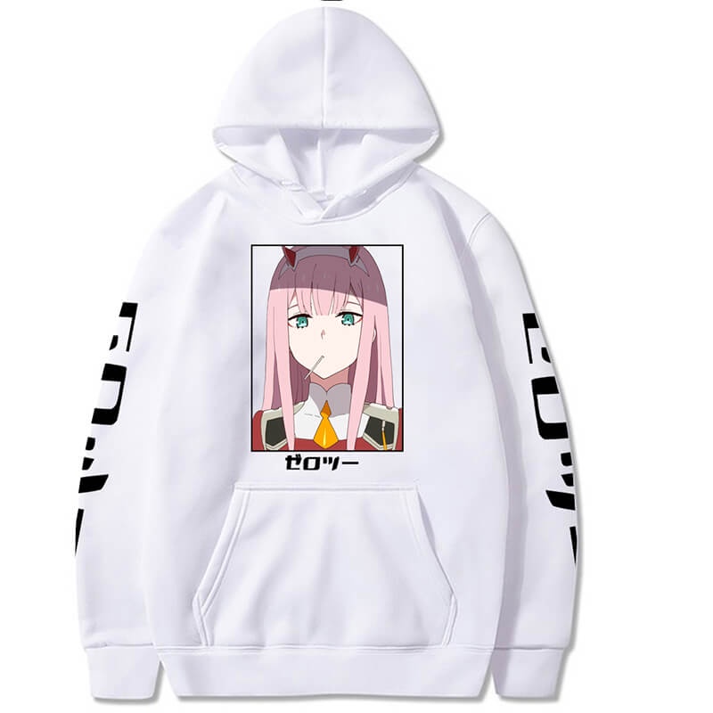 Anime Hoodie Darling in the Franxx Harajuku Zero TWO Beautiful Girl Printed Sweatshirt Men/Women Autumn Loose Long Sleev #1