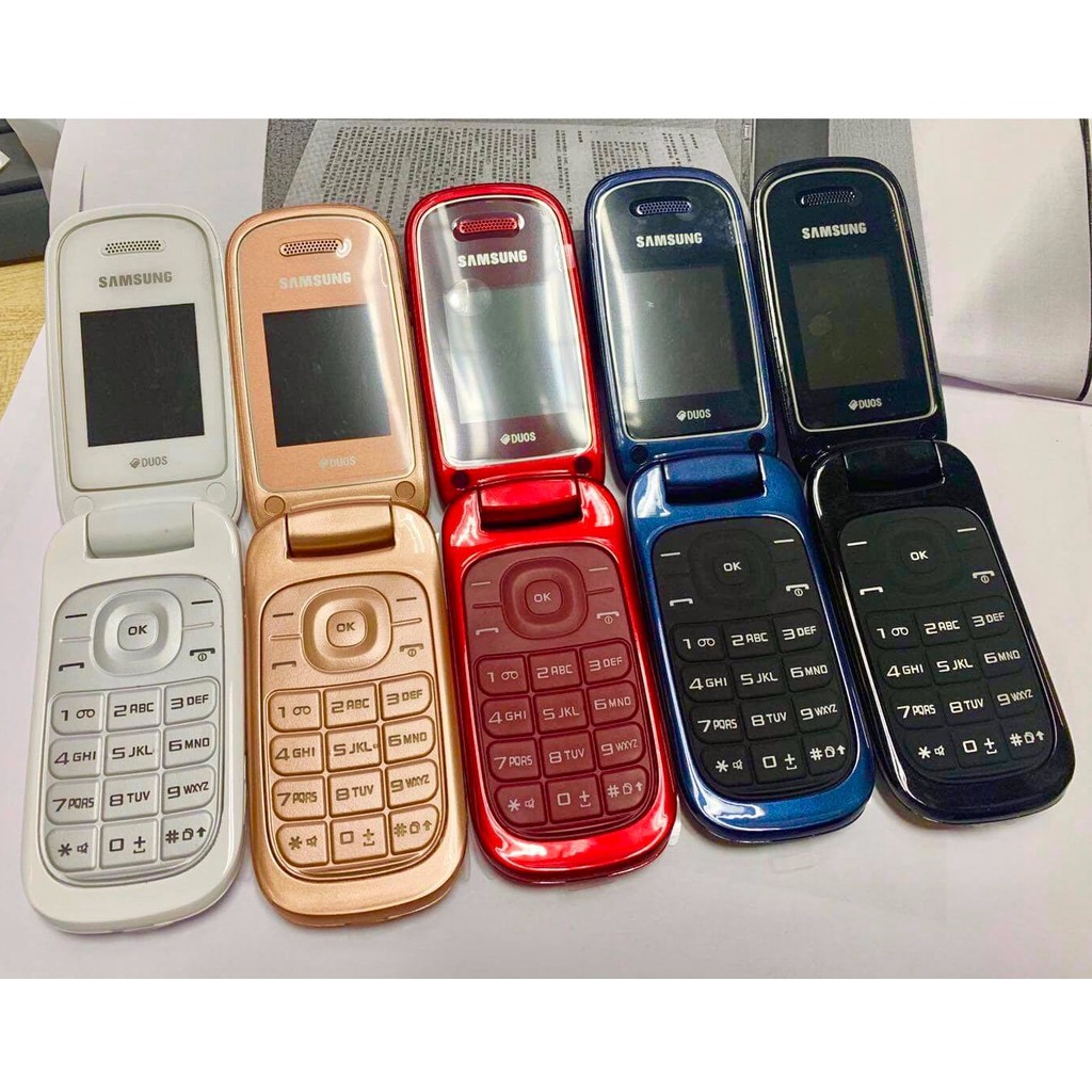 โทรศัพท์มือถือซัมซุง SAMSUNG GT-E1272 ใหม่ (สีทอง) มือถือฝาพับ ใช้ได้ 2 ซิม  ทุกเครื่อข่าย AIS TRUE DTAC MY 3G/4G ปุ่มกด