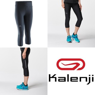กางเกงวิ่งรัดรูป สำหรับผู้หญิง รุ่น RUN DRY (สีดำ) Kalenji(คาเรนจิ) แท้💯%