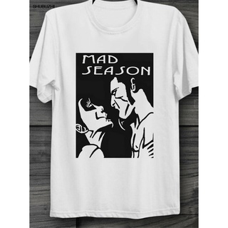 เสื้อยืด พิมพ์ลาย Mad Season Above Grunge Rock Music Alice in Chains สไตล์สตรีท เรโทร สําหรับผู้ชาย และผู้หญิง B654