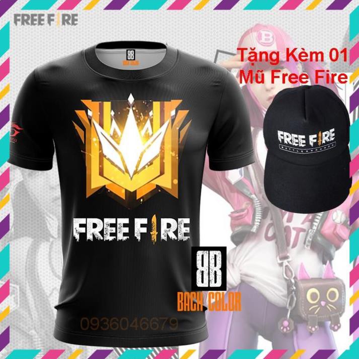 [ขายดี] Free Fire Black 3D Grandmaster Rank T-Shirt