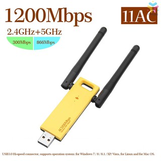 อะแดปเตอร์ T &amp; T WD-470 2ac 1200 Mbps Wireless Dual Band USB Adapter AC 1200 USB 2.0