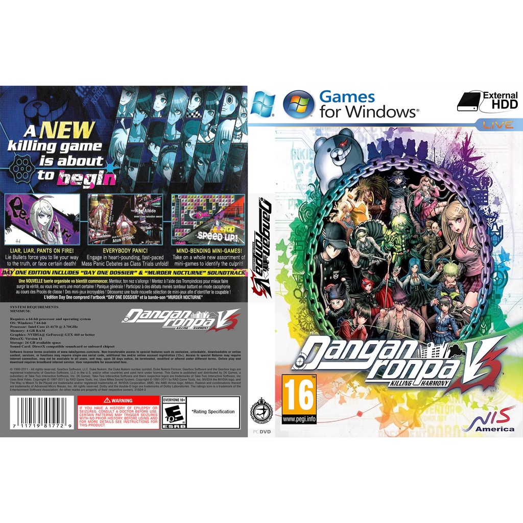 Danganronpa V3 - Killing Harmony PC GAME Offline [Pendrive INSTALLATION]