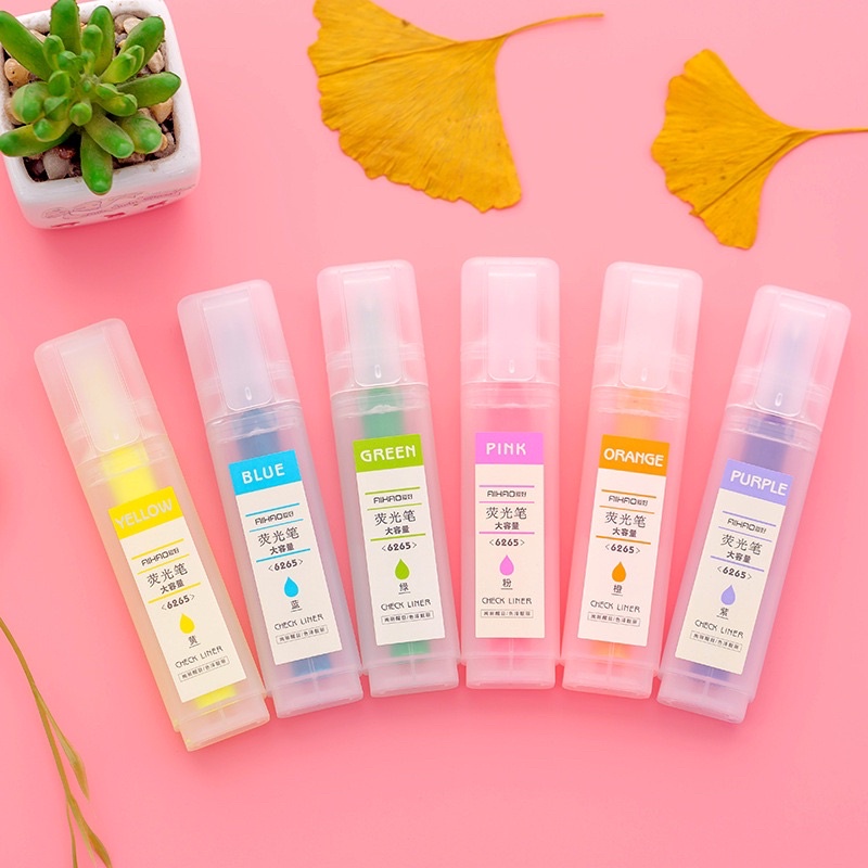 🖌ปากกาไฮไลต์ ปากกาเน้นข้อความยอดฮิต ปากกาสีสดใส เครื่องเขียนจดบันทึก💛💚💜💙💕 - รูปที่ 6