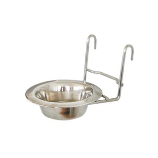 Dog-Link Cage Hanger Stainless Bowl (11 cm.)