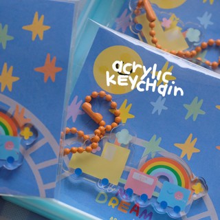 Acrylic Keyring  พวงกุญแจ น้องรถไฟ ปู๊นๆ  และน้องรถกระบะ