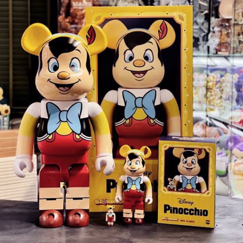 MEDICOM TOY - BE＠RBRICK PINOCCHIO ピノキオ 1000％の+colabcard.com.br