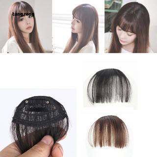 tang_✿✿Pretty Women Girls 4 Colors Mini Clip On Thin Hair Bang Fringe Extension Piece