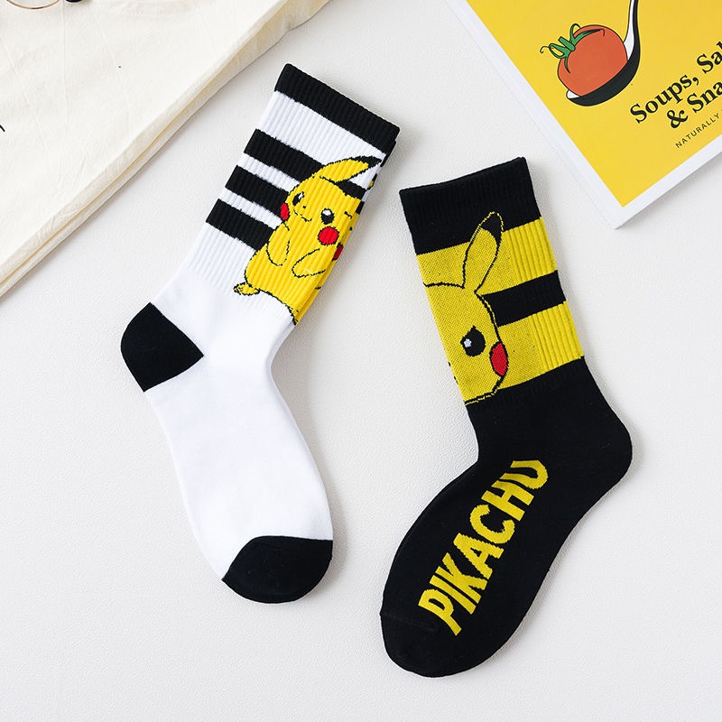 Pokemon Pikachu Socks Cartoon Ankle Sock Women Men Unisex Leisure