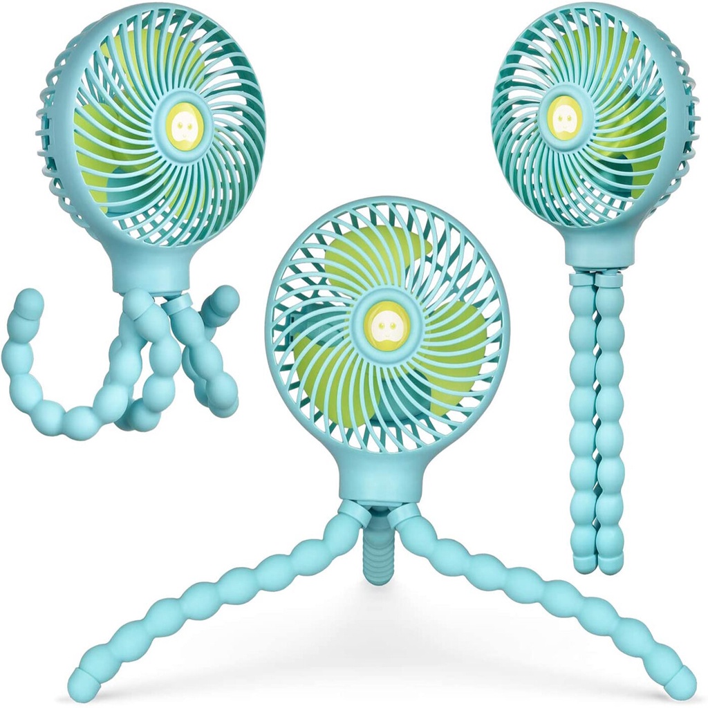 Portable MIni Stroller Fan Rechargeable Mute Handheld Personal USB Fan ...