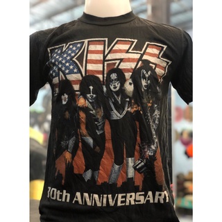 สไตล์มินิมอล Kiss เสื้อวงดนตรี ร็อคต่างประเทศ เสื้อชาวร็อค เสื้อtour would คนดัง