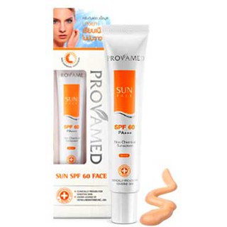 Provamed Sun SPF 50+ Beige โปรวาเมด ครีมกันแดด สีเบจ 30 ml. (1 หลอด)