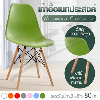 Modern Chair เก้าอี้  Furniture รุ่น 1618 (ฺGreen)  เก้าอี้อเนกประสงค์ พร้อมพนักพิง