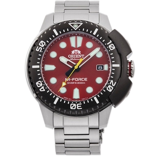 ORIENT Mechanical Sports M-Force รุ่น (RA-AC0L02R) หน้าแดง สายสแตนเลส