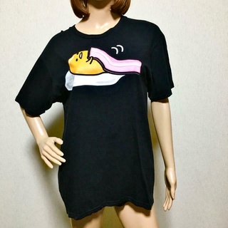 เสื้อยืดวินเทจเสื้อยืด ลาย Sanrio Gudetama ของแท้ สําหรับผู้ชาย และผู้หญิงS-5XL