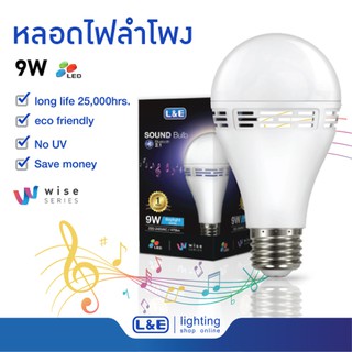 หลอดไฟลำโพง LED SOUND Bulb แสงสีขาว เดย์ไลท์ ++ ฟรึค่าส่ง ++