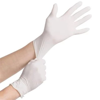 ถุงมือซาโตรี่แบบไม่มีแป้ง (SATORY) ถุงมือสีขาว กล่องส้ม | 1กล่อง มี 50 คู่