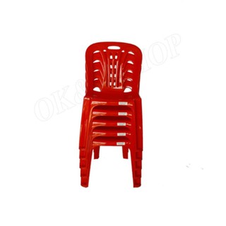 OK&amp;M Shop เก้าอี้เด็ก รุ่น KID CHAIR FT218(แพ็ค5ตัว)สีแดง