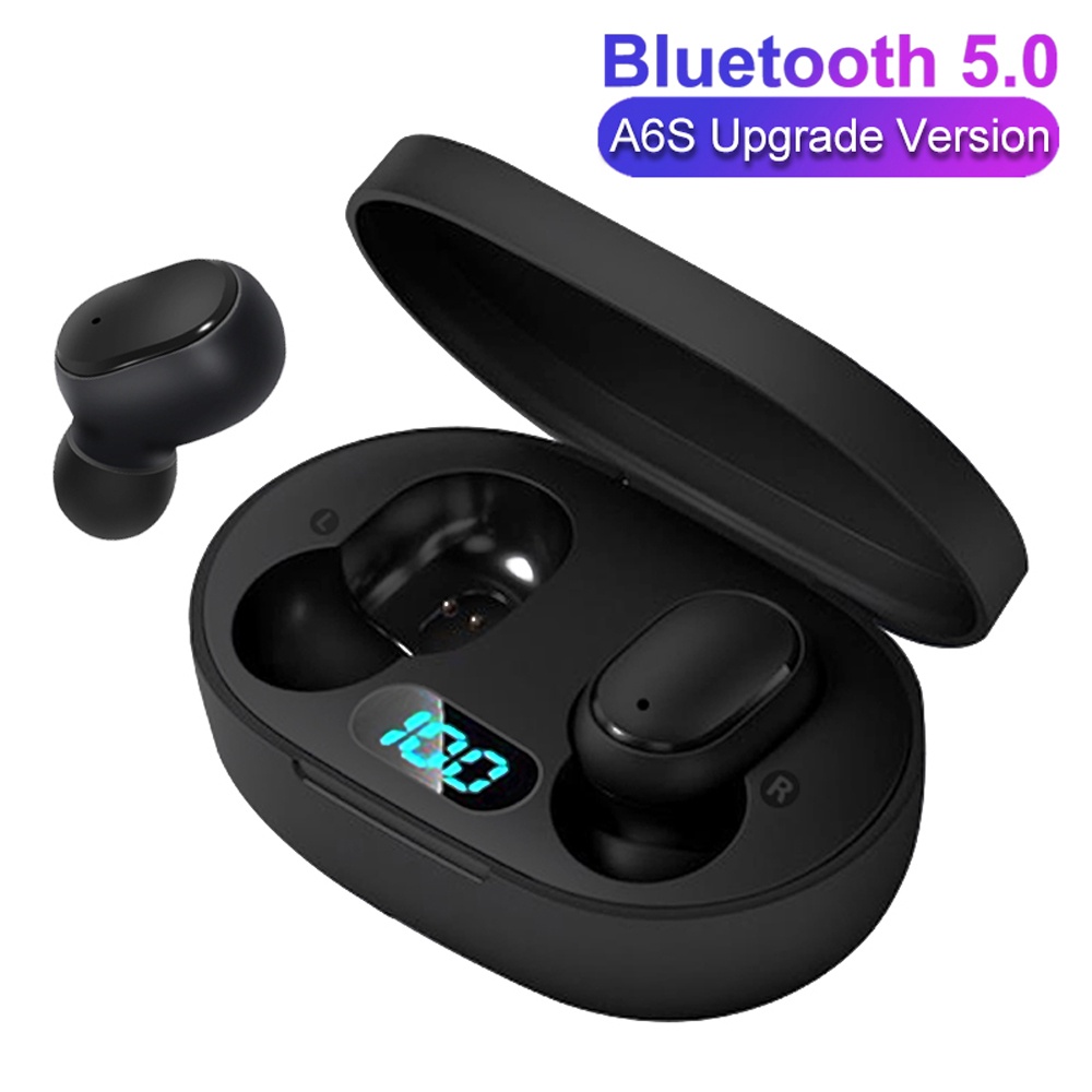 E6s Digiatal จอแสดงผลหูฟังบลูทูธ Y30 หูฟัง A6S หูฟังพร ้ อมไมโครโฟน HD ชุดหูฟังกีฬาสําหรับสมาร ์ ทโฟนทุกรุ ่ น