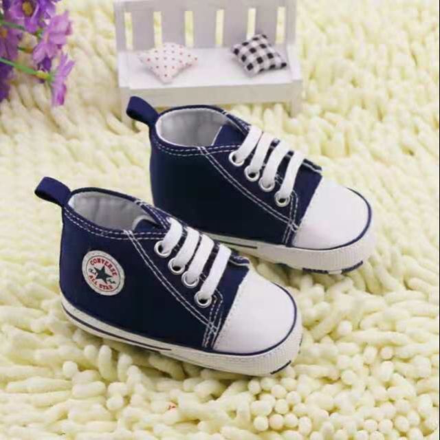 รองเท้า CONVERSE PRE WALKER สีดําสีน้ําเงิน