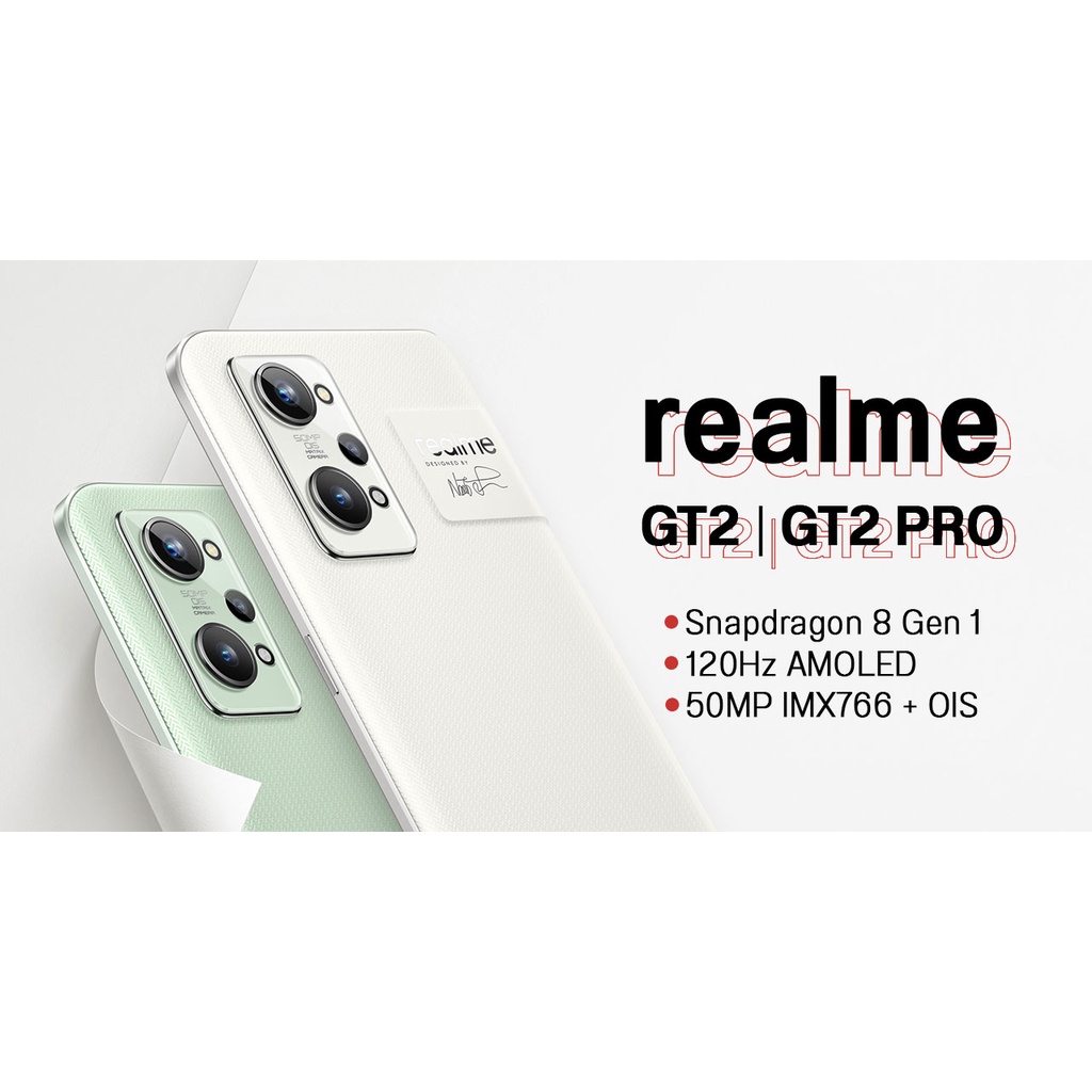 realme GT 2 Pro 12+256 Snapdragon 8 Gen 1 | 6.7" 120Hz ศูนย์ไทย  GT2 Pro 5G
