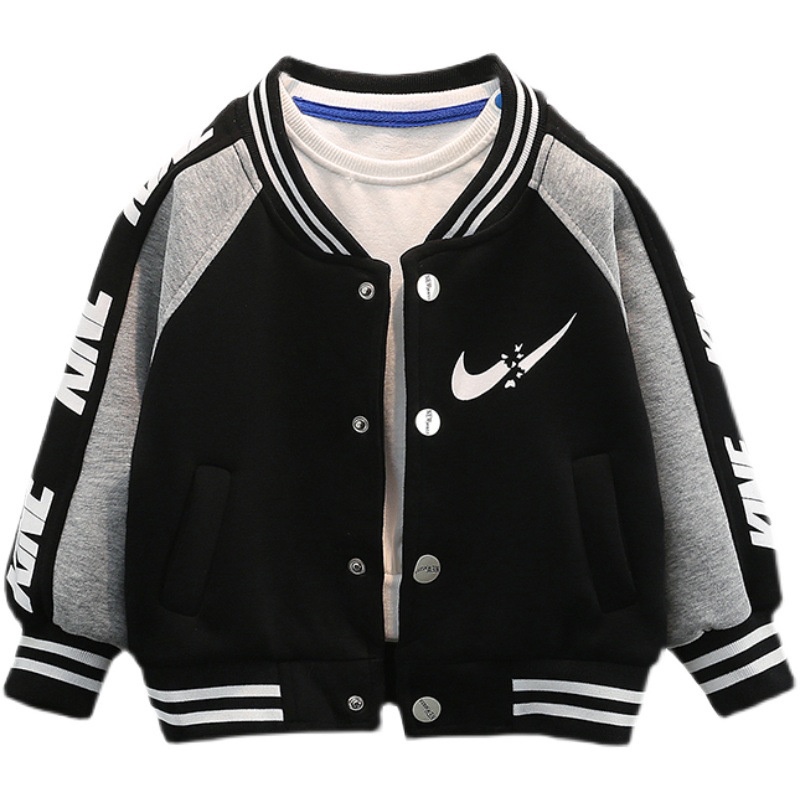 Fast Shipping 110-160 ซม.ชายเสื้อฤดูใบไม้ร่วงปักชุดเบสบอลชายแฟชั่นเสื้อแจ็คเก็ตเด็กใหญ่เสื้อสเวตเตอร์ถักเกาหลีรุ่นเสื้อผ้าเด็ก