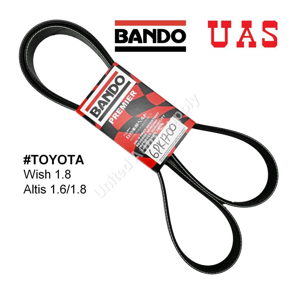 สายพานพัดลม BANDO 6PK1700 สําหรับ TOYOTA Wish Altis