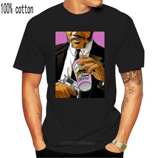 เสื้อยืดผ้าฝ้าย พิมพ์ลาย Pulp Fiction V2 Quentin Tarantino สีดํา ของขวัญวันเกิด สําหรับผู้ชาย ไซซ์ S - 3Xl