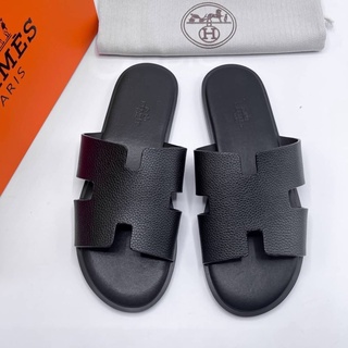 รองเท้า Hermès Izmir Sandal MEN รองเท้าแตะแบบสวม หนังแท้