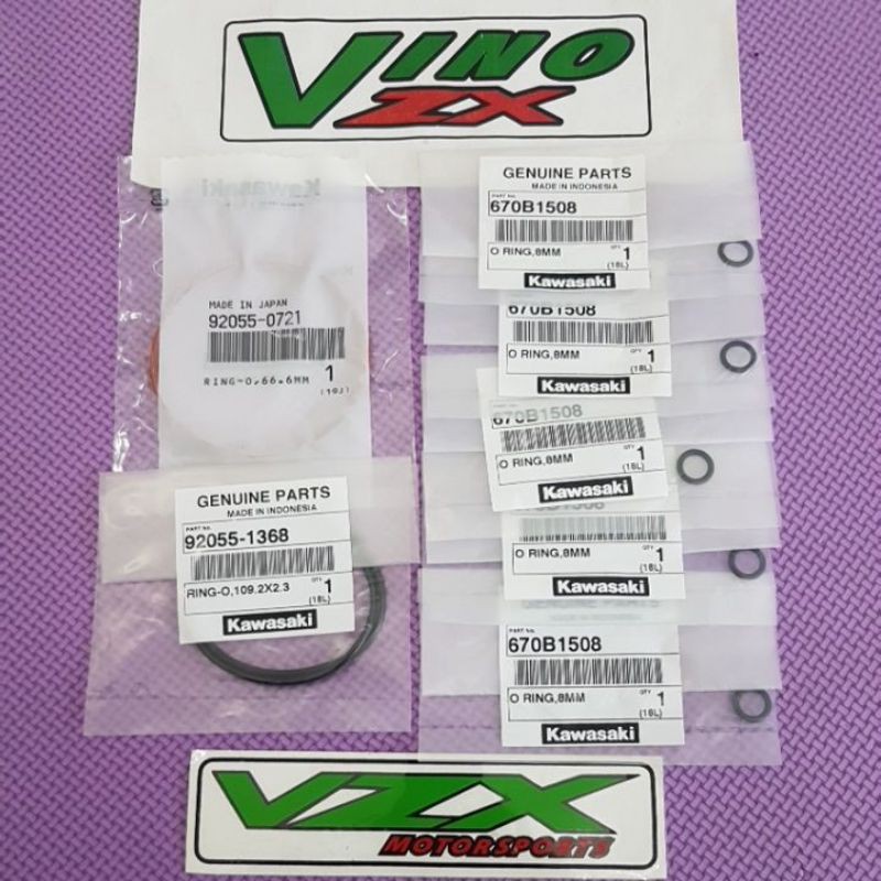 O-ring ปะเก็นชุดหัวด้านบนบล็อกกระบอก Kop 1855 & 1827 Ninja 150 R SS RR Original Kawasaki