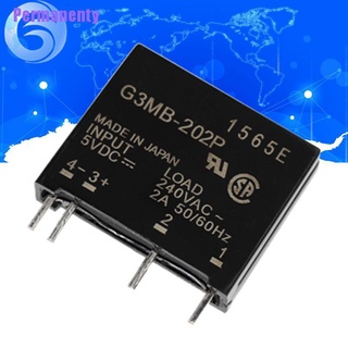 รีเลย์ G3Mb-202P Dc-Ac Pcb Ssr In 5Vdc Out 240V Ac 2A สําหรับสตูดิโอถ่ายภาพ